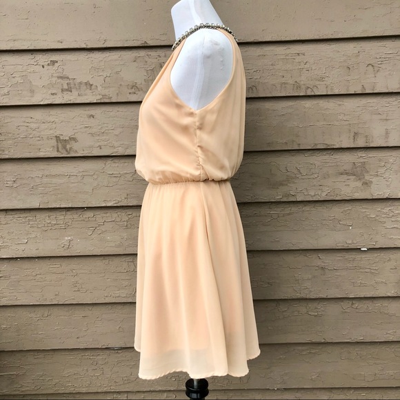 Romeo & Juliet Couture rhinestone open back dress! - Picture 5 of 7